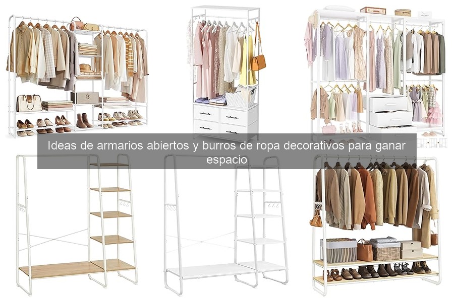 Ventajas y desventajas de armarios abiertos y burros decorativos