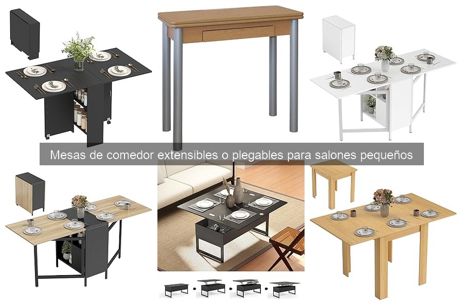 Ventajas y desventajas de mesas plegables en salones pequeños