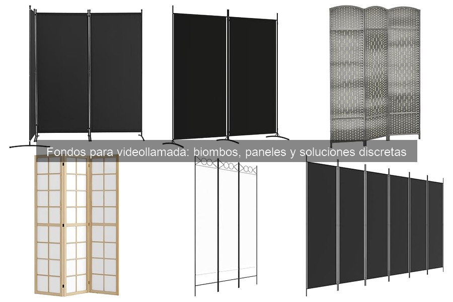 Ventajas y desventajas de usar biombos en videollamadas